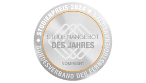 Siegel „Studienangebot des Jahres“ vom Fernstudienverband Deutschland